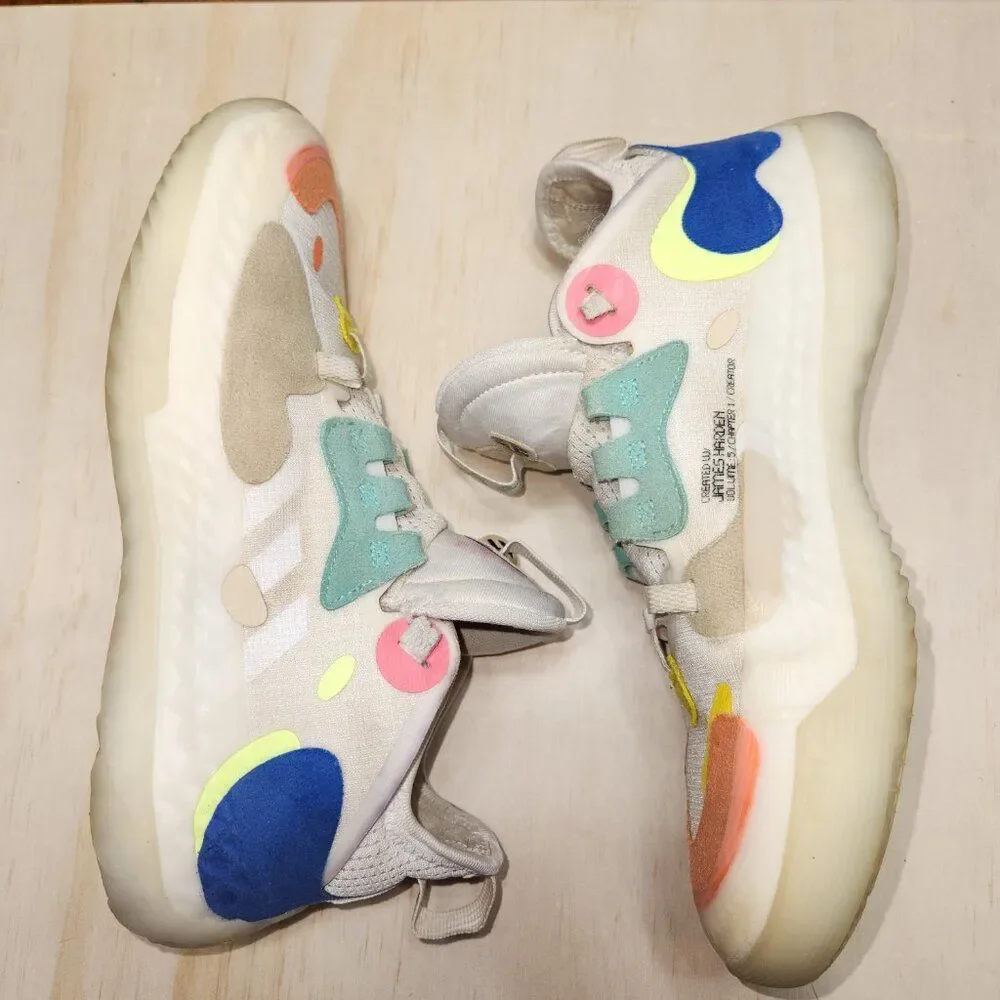 James Harden Boost Adidas Shoes Volume 5 Chapter 1 White Men's Size 6.5